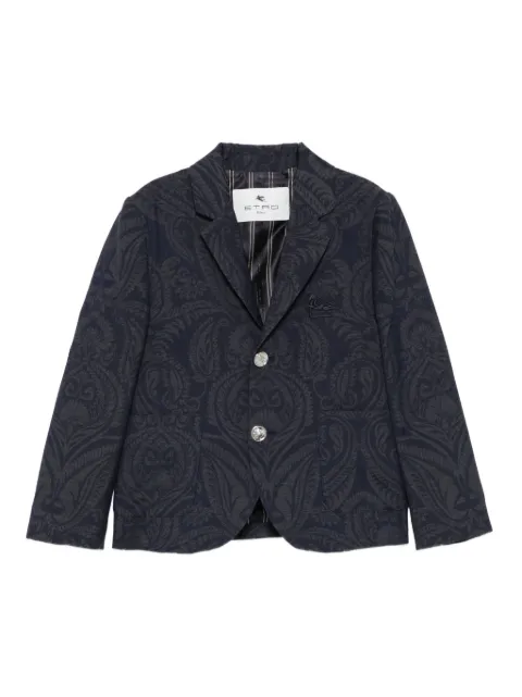 ETRO KIDS paisley-pattern virgin-wool blazer
