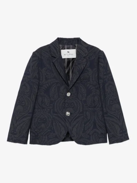 ETRO KIDS paisley-pattern virgin-wool blazer