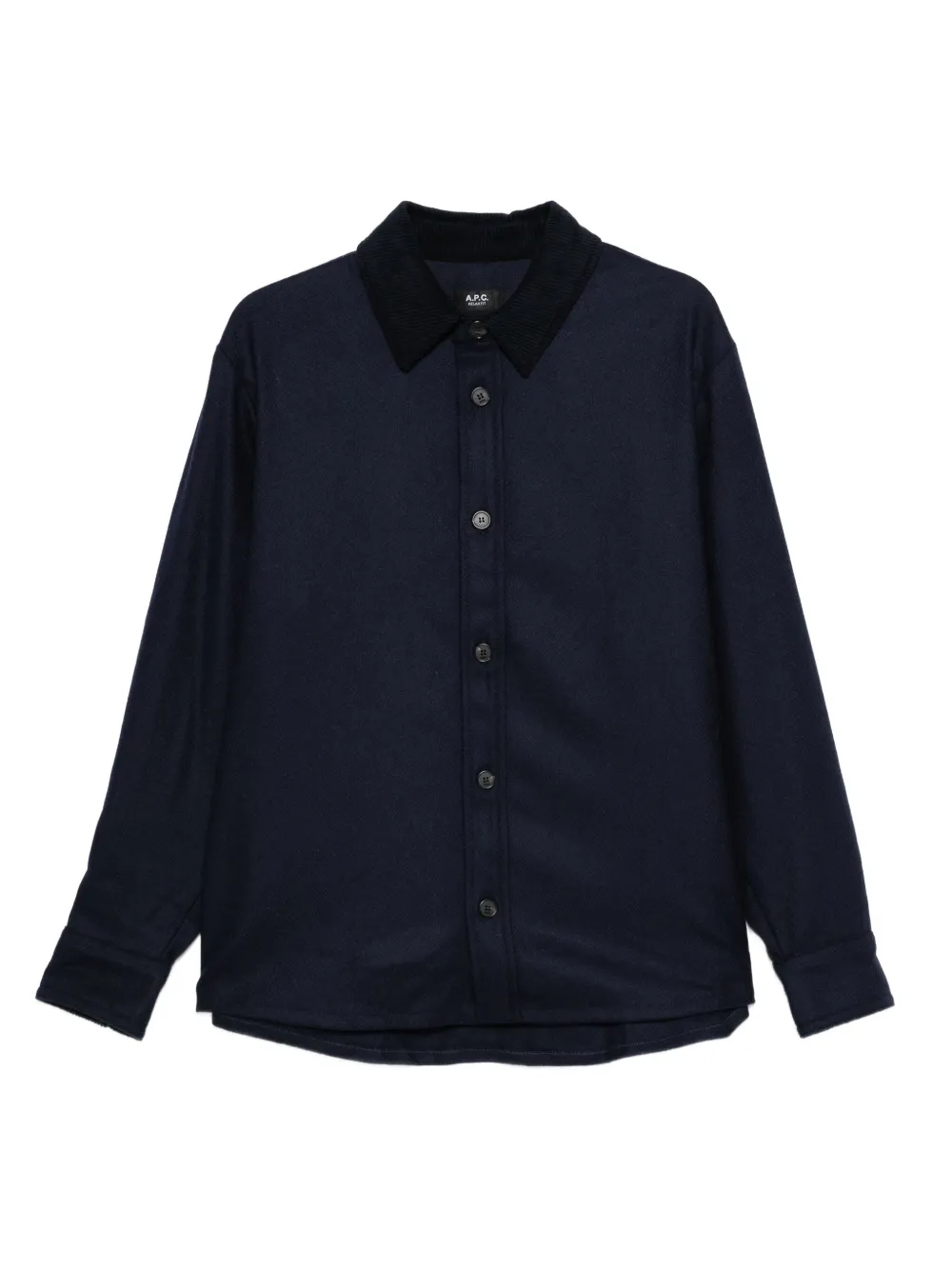 A.P.C. コーデュロイカラーシャツジャケット - ブルー A.P.C. コーデュロイカラーシャツジャケット - ブルー