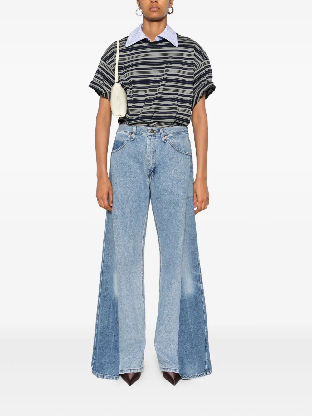 E.L.V DENIM Jeans met vlakken - Blauw