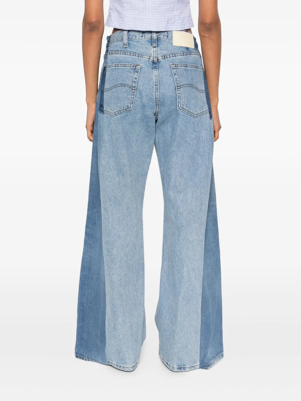 E.l.v Denim Denim Wide-leg Jeans In Blue