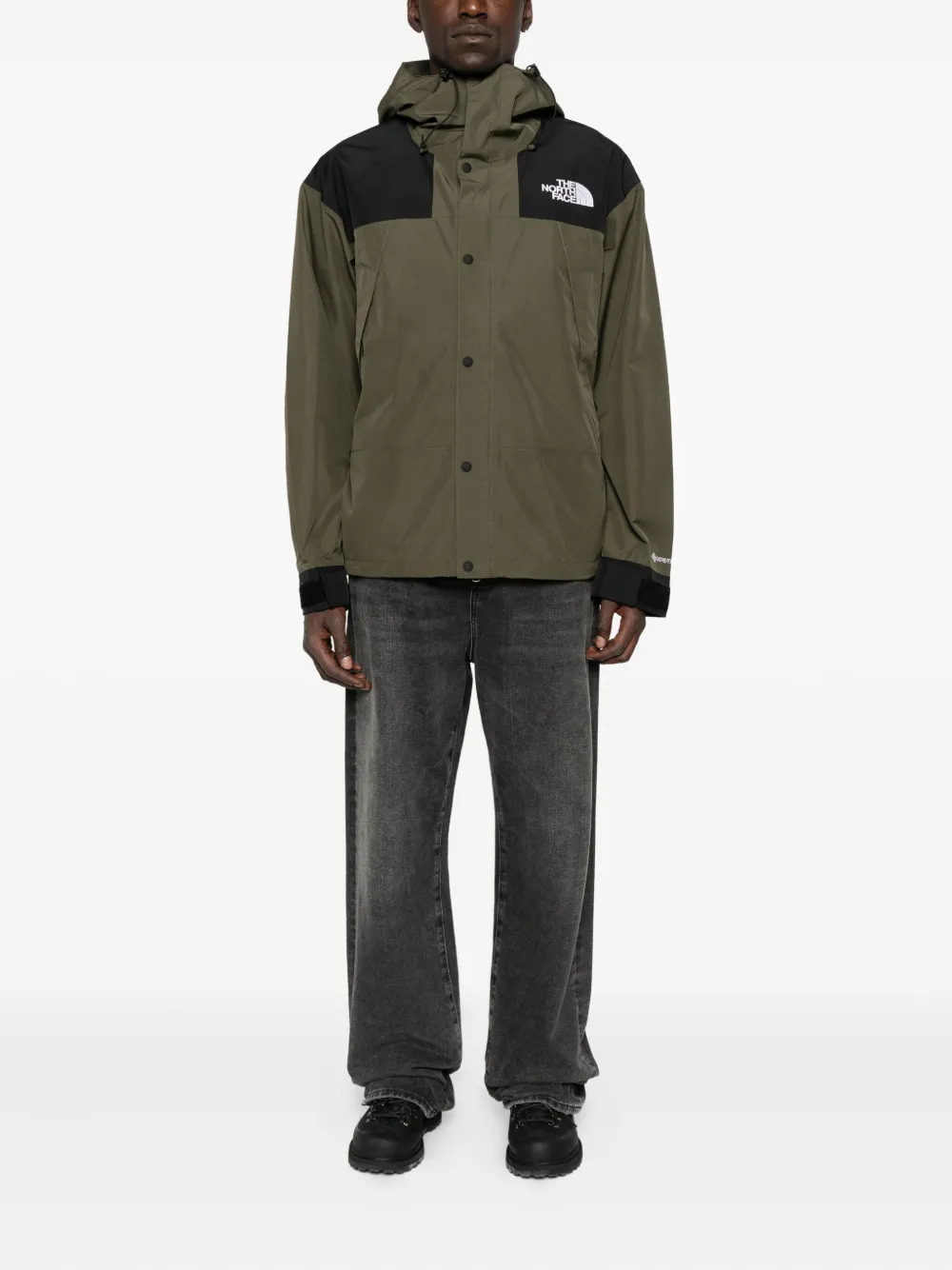 The North Face Mountain Athletics hooded buttoned jacket Groen