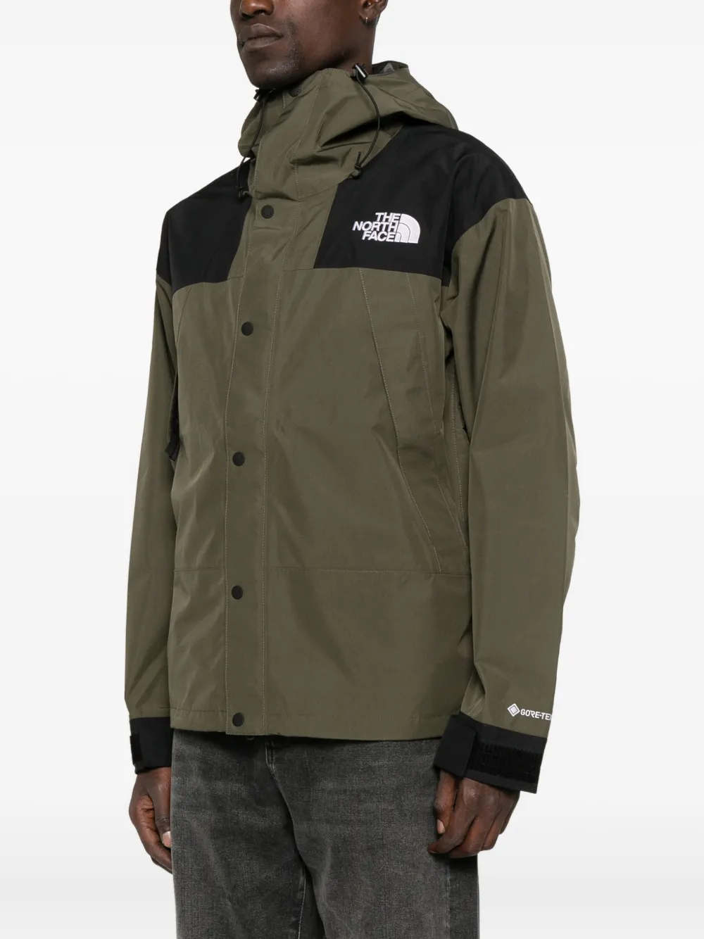 The North Face Mountain Athletics hooded buttoned jacket Groen