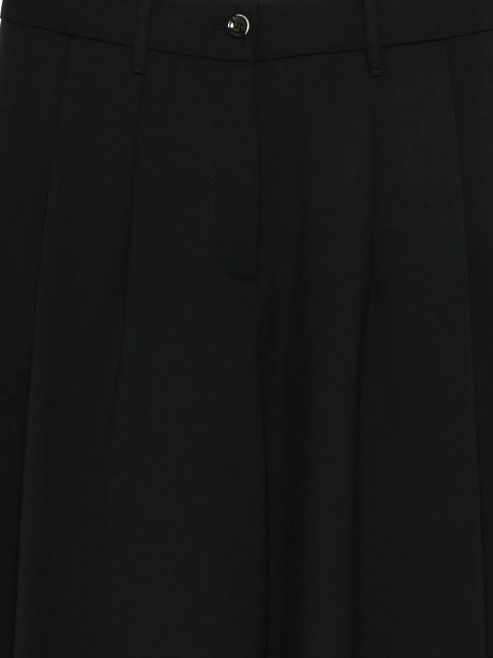 Nine In The Morning Butoon-fastening Pleated Trousers In Black