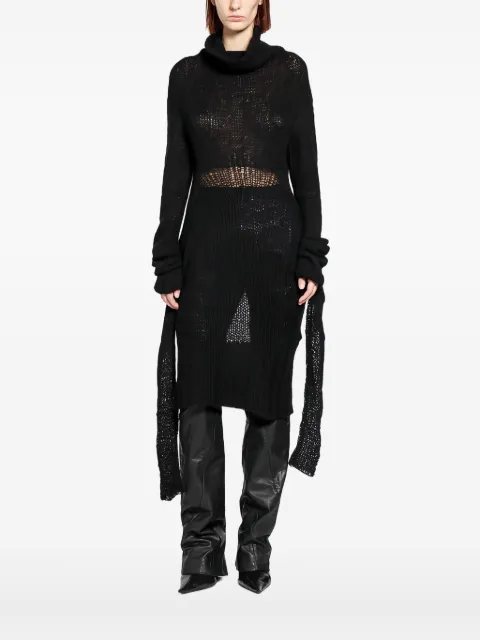 YEHUAFAN mohair roll-neck sweater