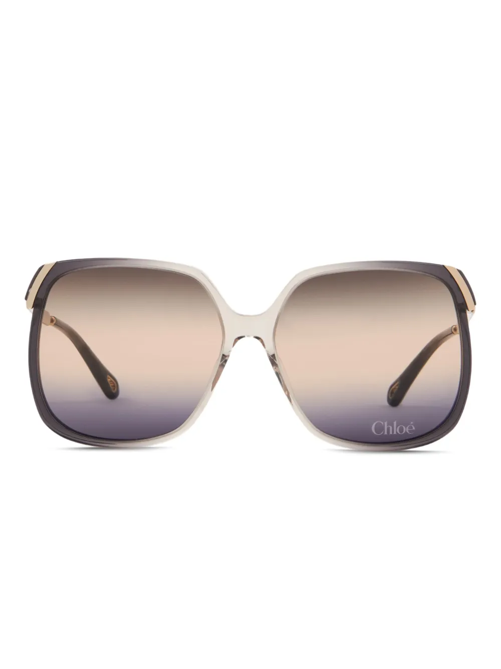 Chloé lentes de sol con armazón geométrica | gris | Image 1
