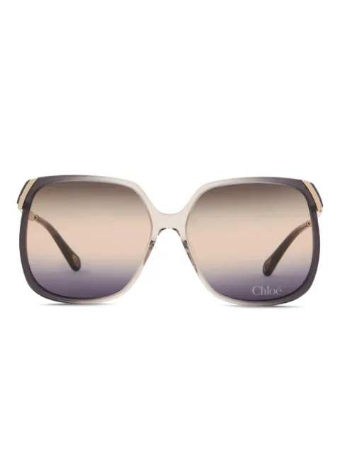 Chloé lentes de sol con armazón geométrica