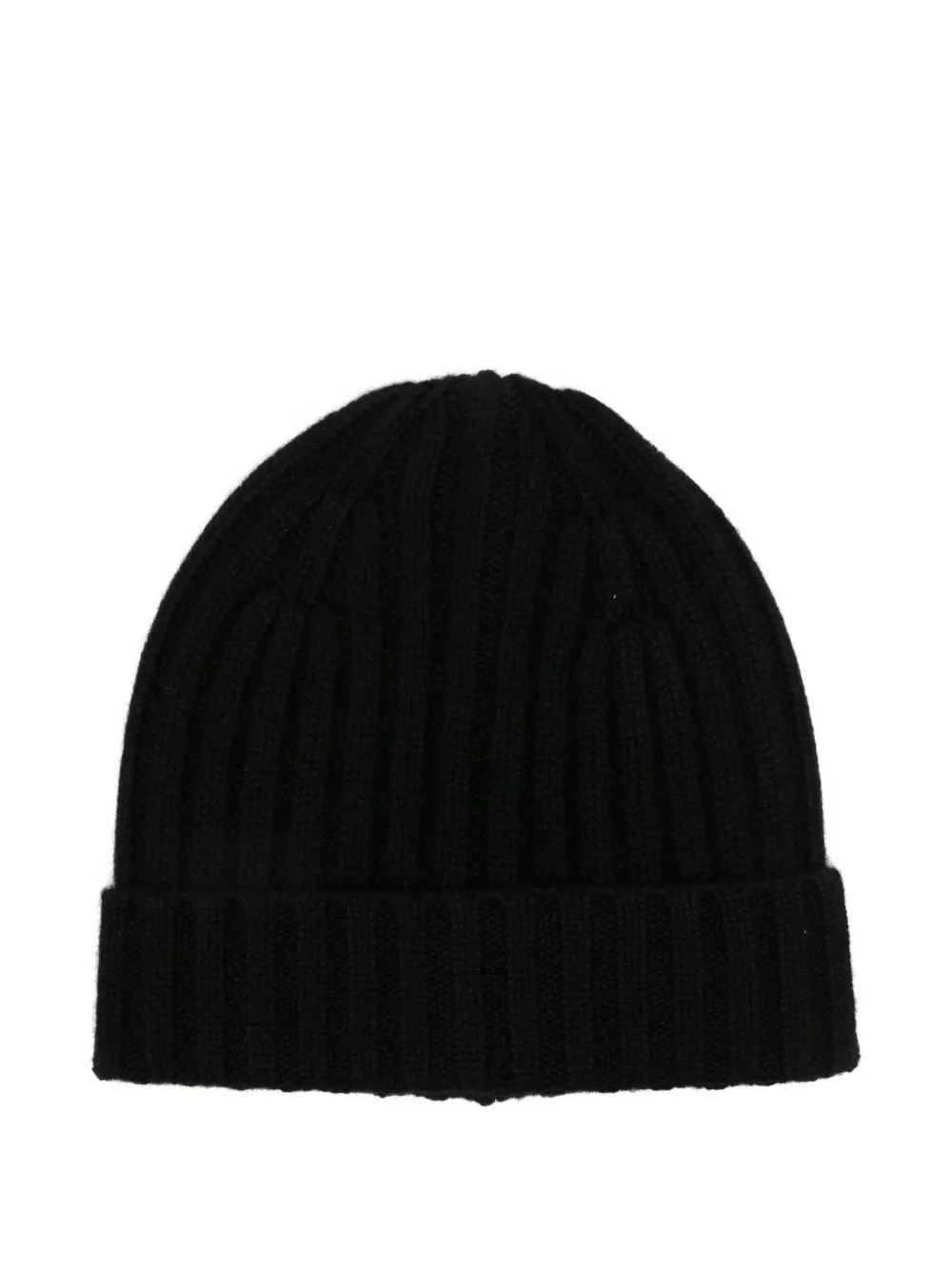Beyou Ribbed-knit Cashmere Beanie In Black