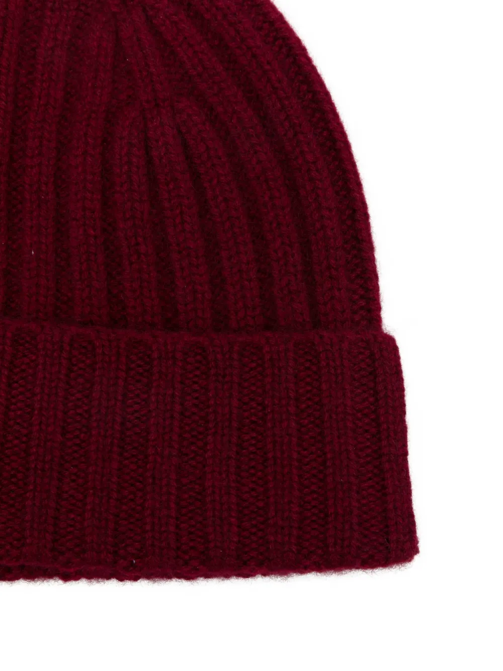 Beyou Ribbed-knit Cashmere Beanie In Red