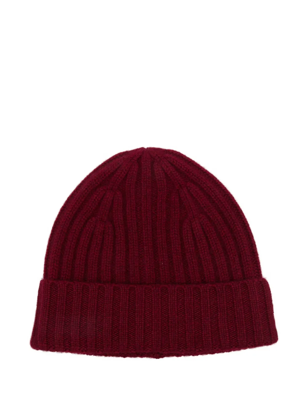 Beyou Ribbed-knit Cashmere Beanie In Red