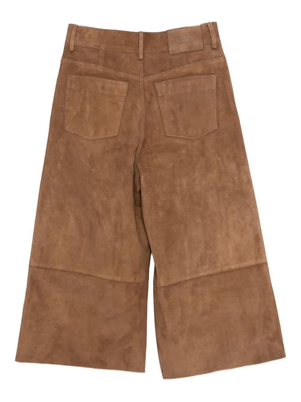 AMI Paris suede side-pocket trousers - Bruin