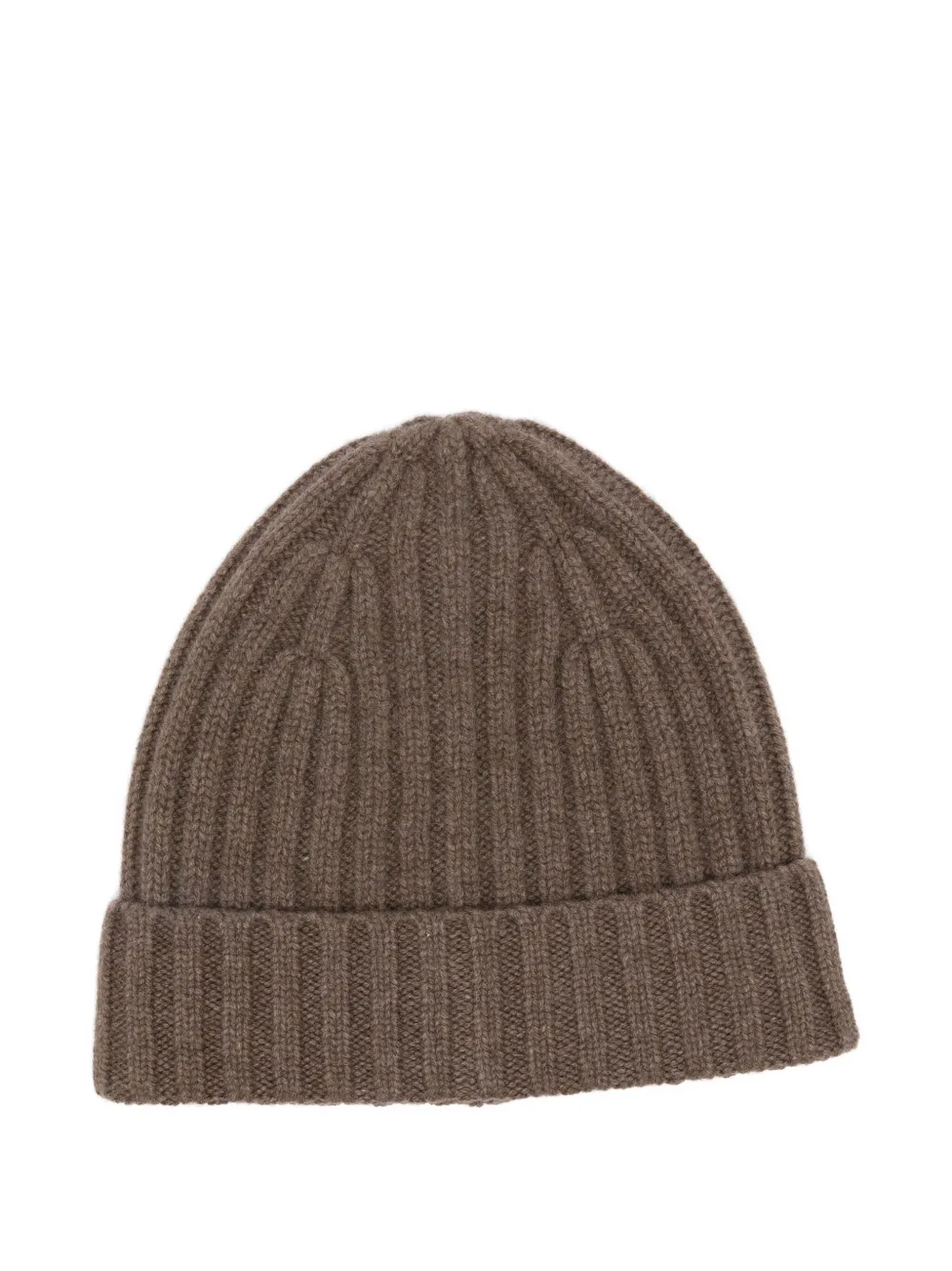 Beyou Ribbed-knit Cashmere Beanie In Brown