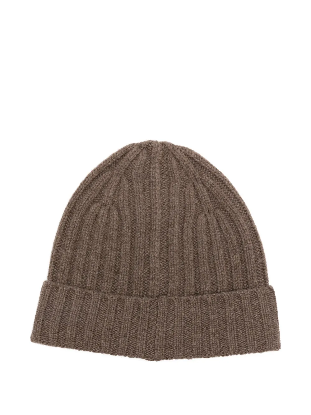 Beyou Ribbed-knit Cashmere Beanie In Brown
