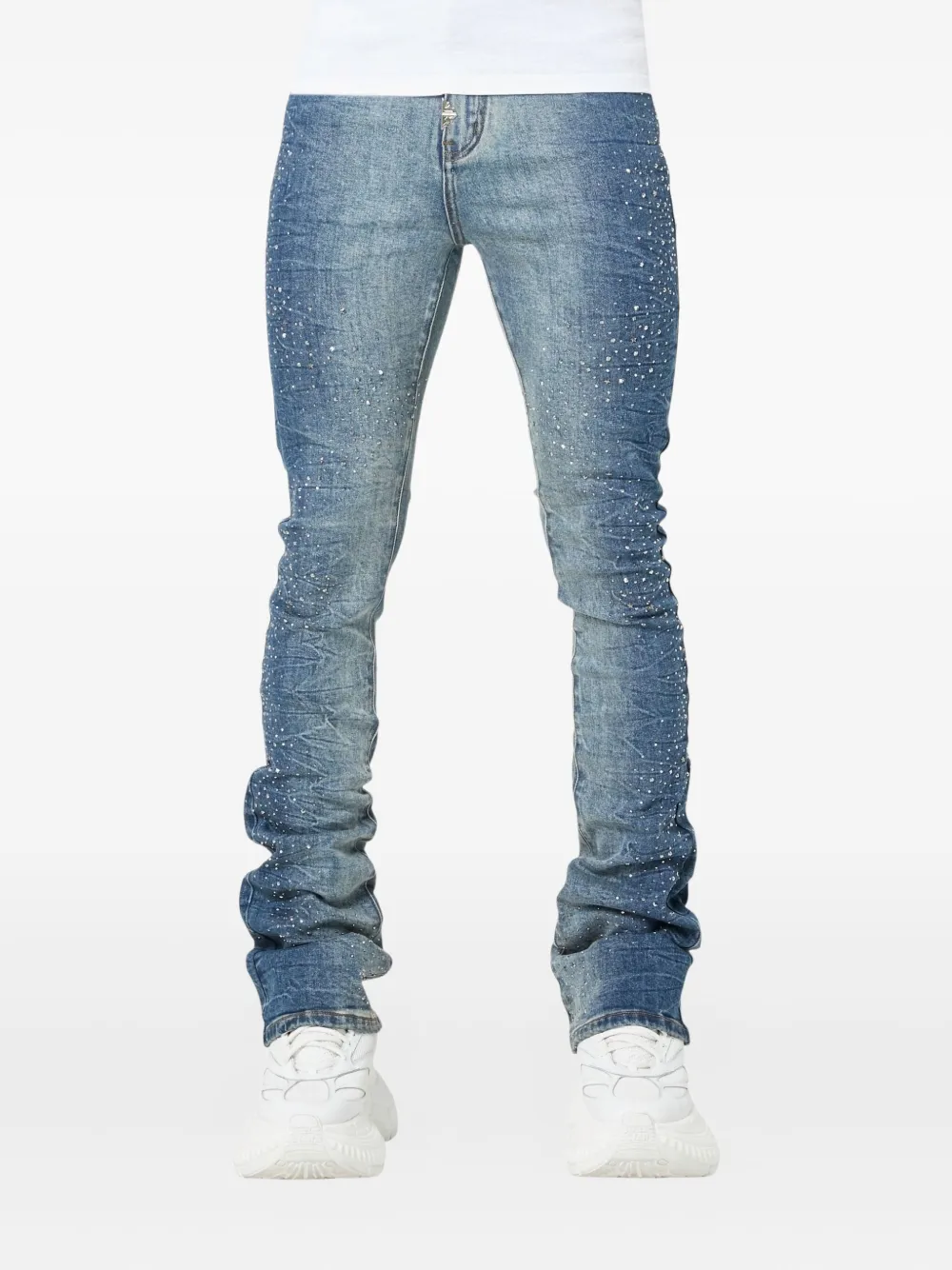 GUAPI Starry Sky skinny jeans - Blauw