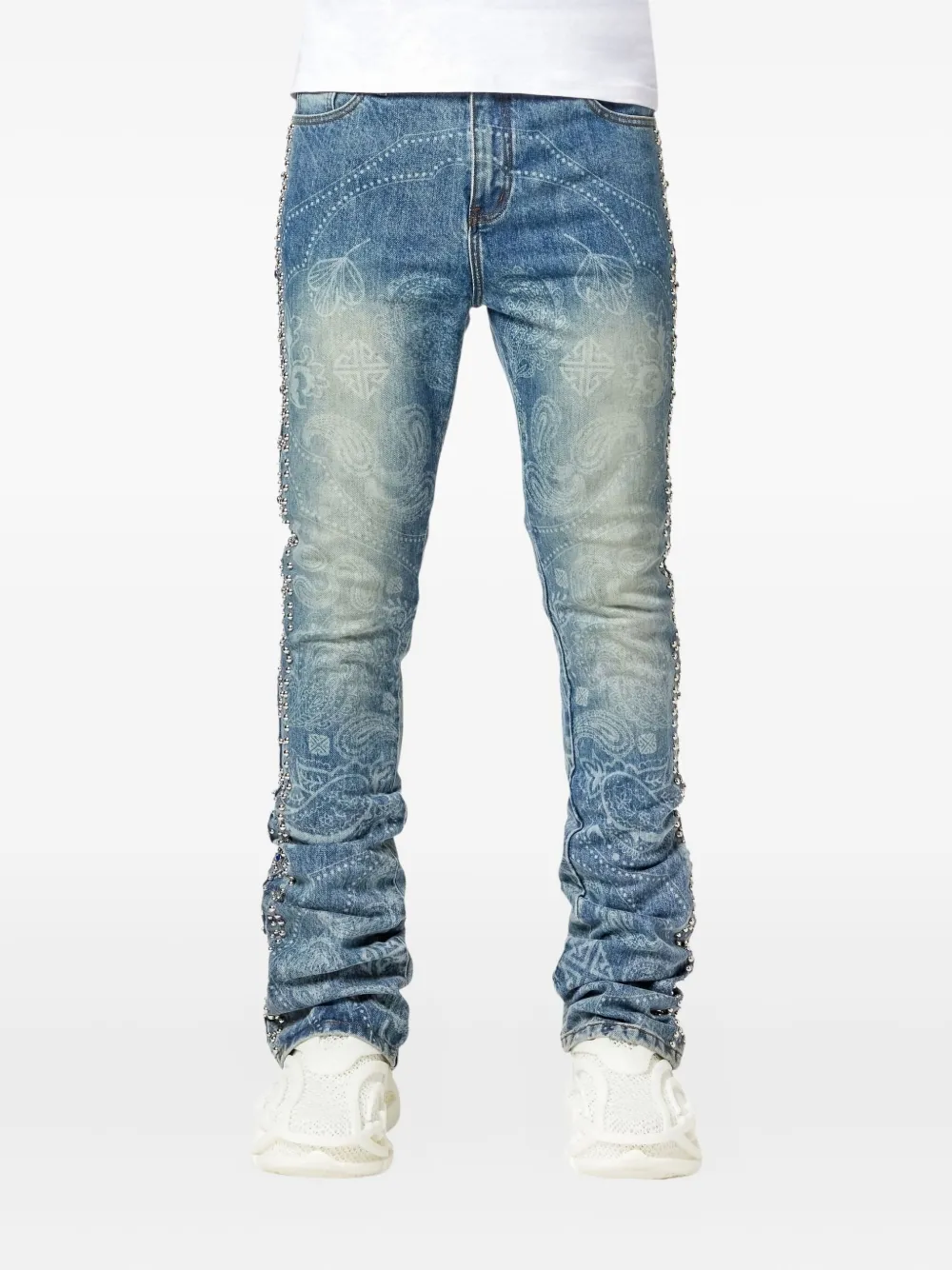 GUAPI paisley-print embellished slim-fit jeans | Skinny Jeans | Image 2