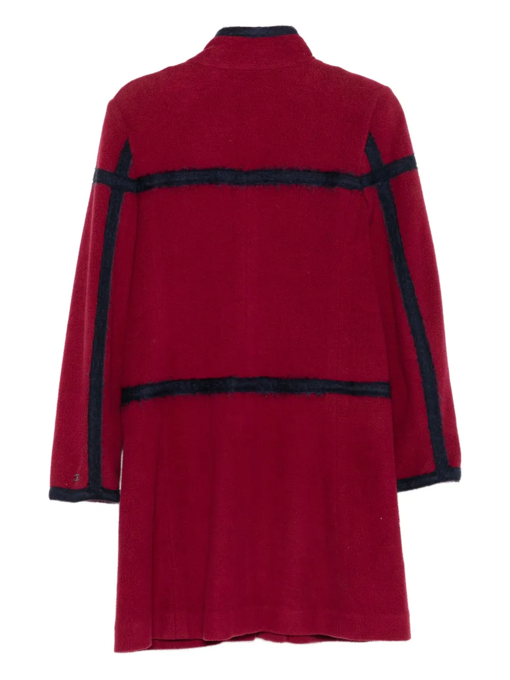 CHANEL Pre-Owned Jas met rits en fleece textuur - Rood