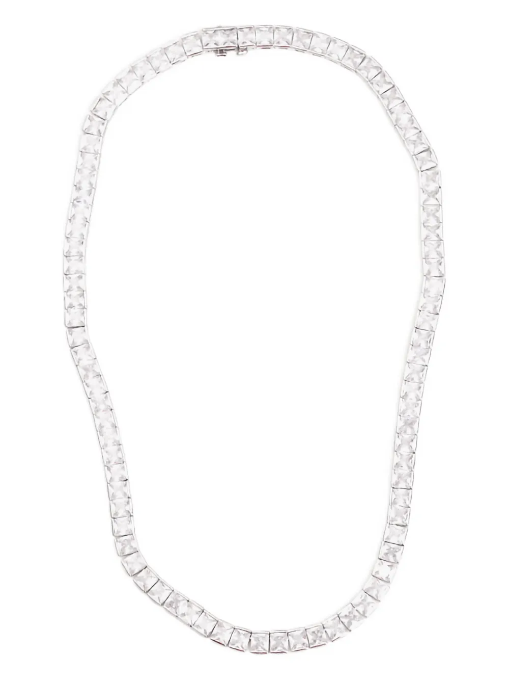 Izabel Display Tennis square necklace | White | Image 1