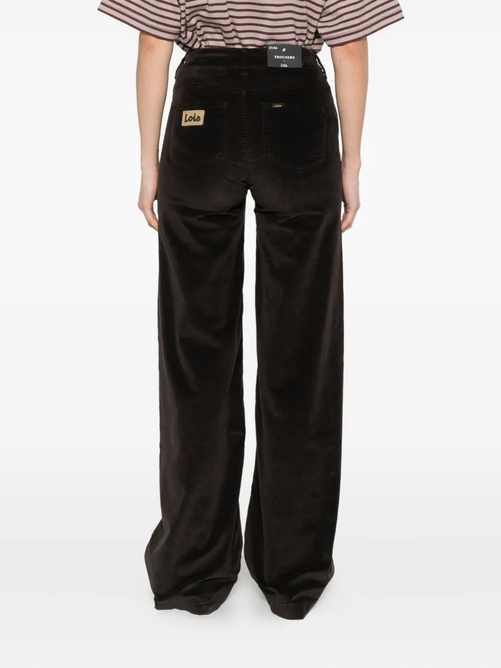 Lois Jeans Corduroy Patch-pocket Trousers In Multi