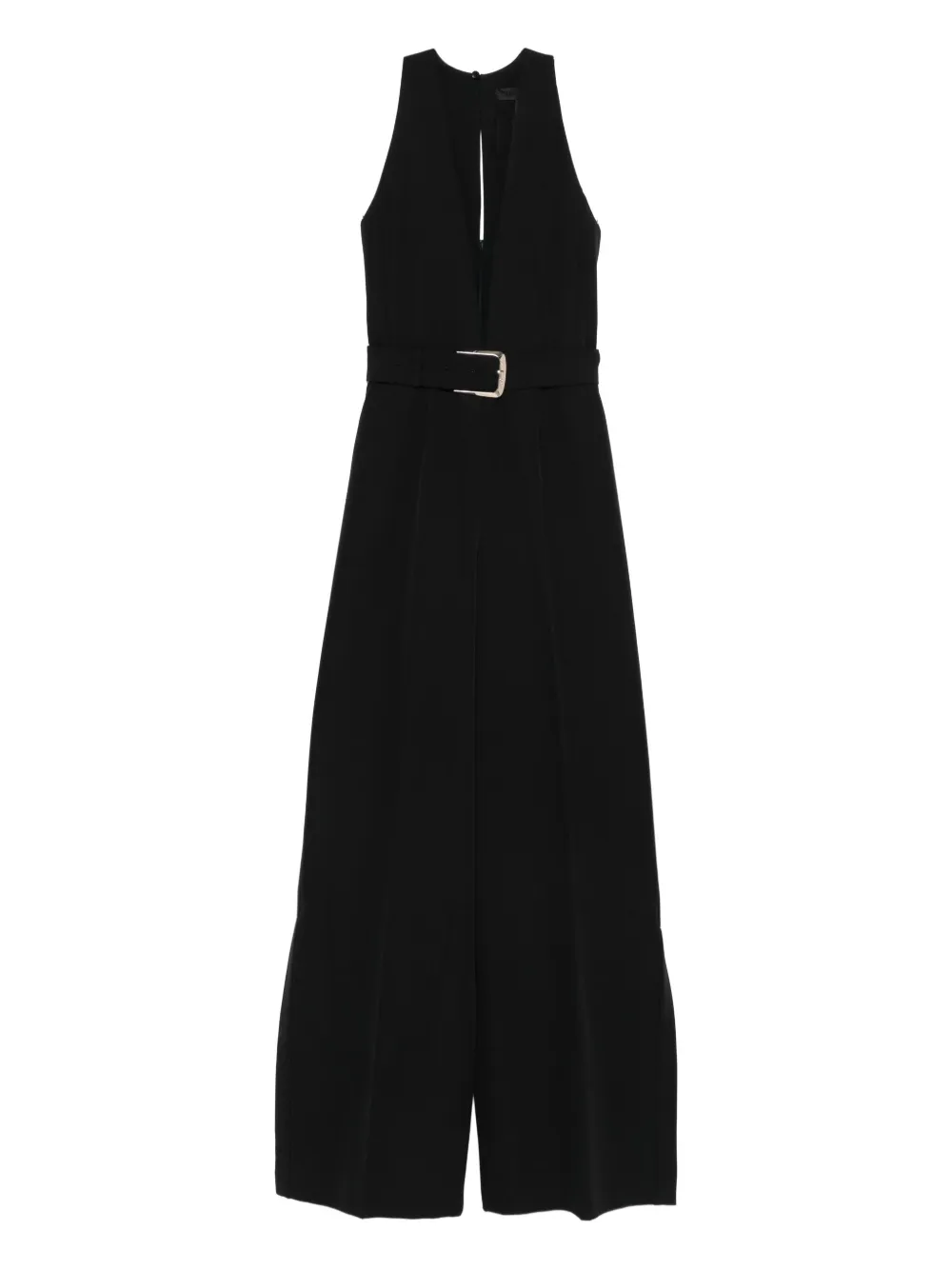 LIU JO belted V-neck jumpsuit | Black | Image 1