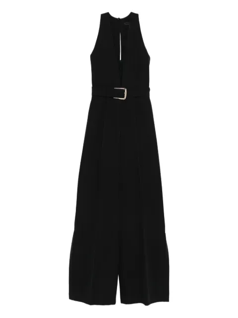 LIU JO belted V-neck jumpsuit