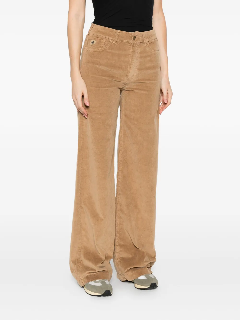 Lois Jeans Button Fly Trousers In Neutral