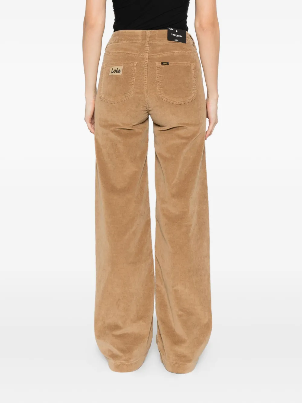 Lois Jeans Button Fly Trousers In Neutral