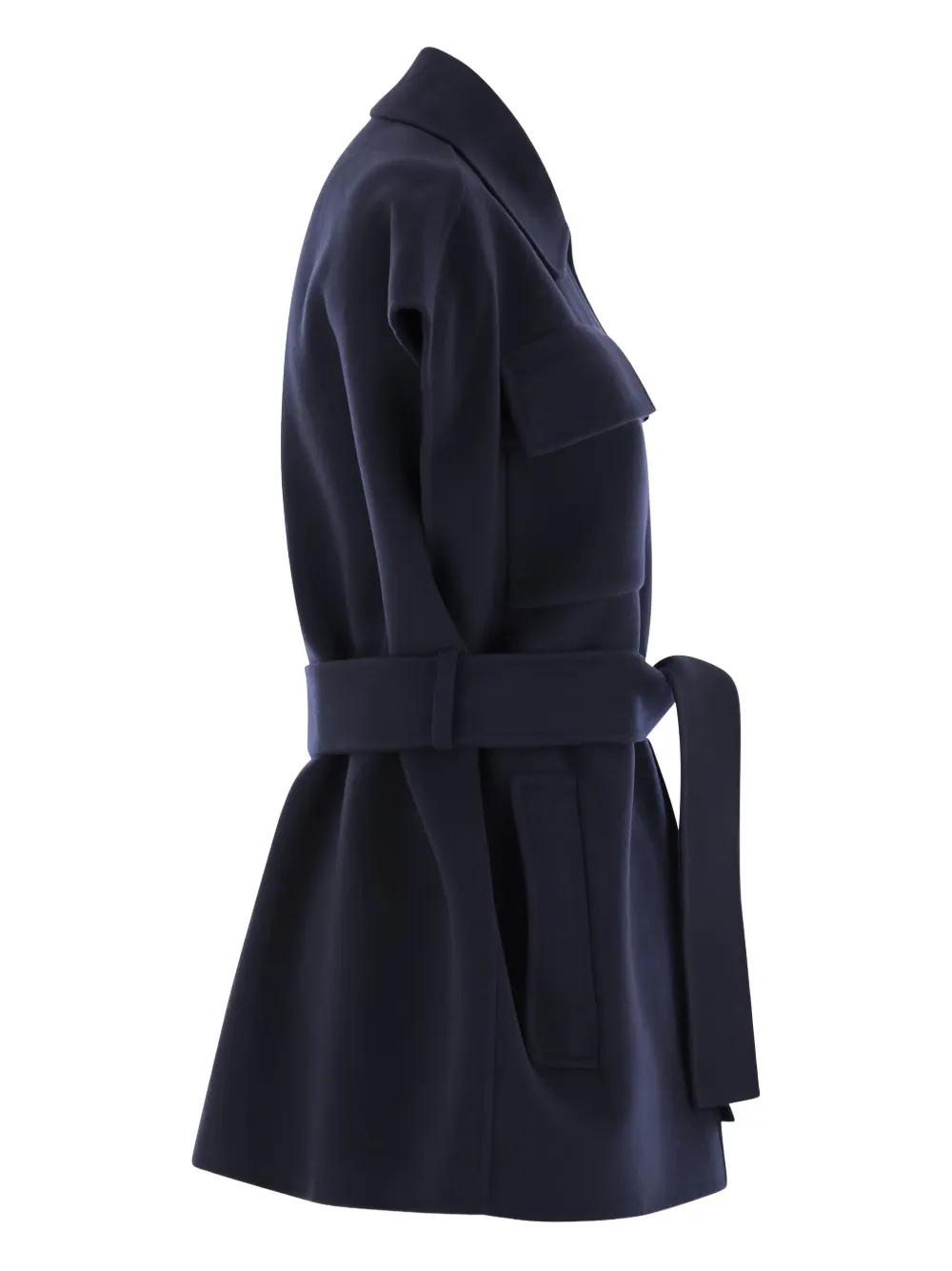 Weekend Max Mara Gilet met ceintuur en zakken Blauw