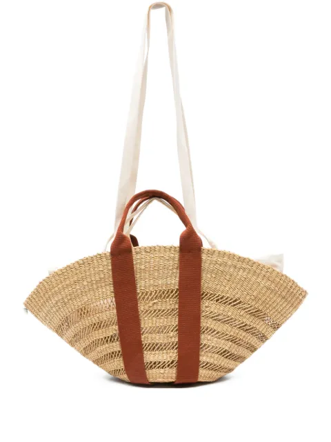 Muun straw shoulder bag