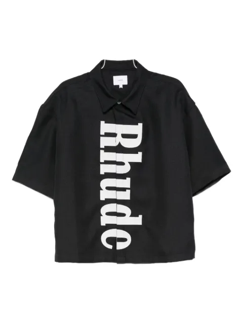 RHUDE logo-print shirt