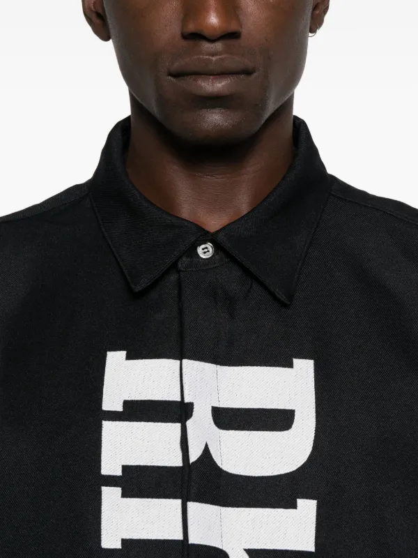 RHUDE logo-print Shirt | Black | FARFETCH