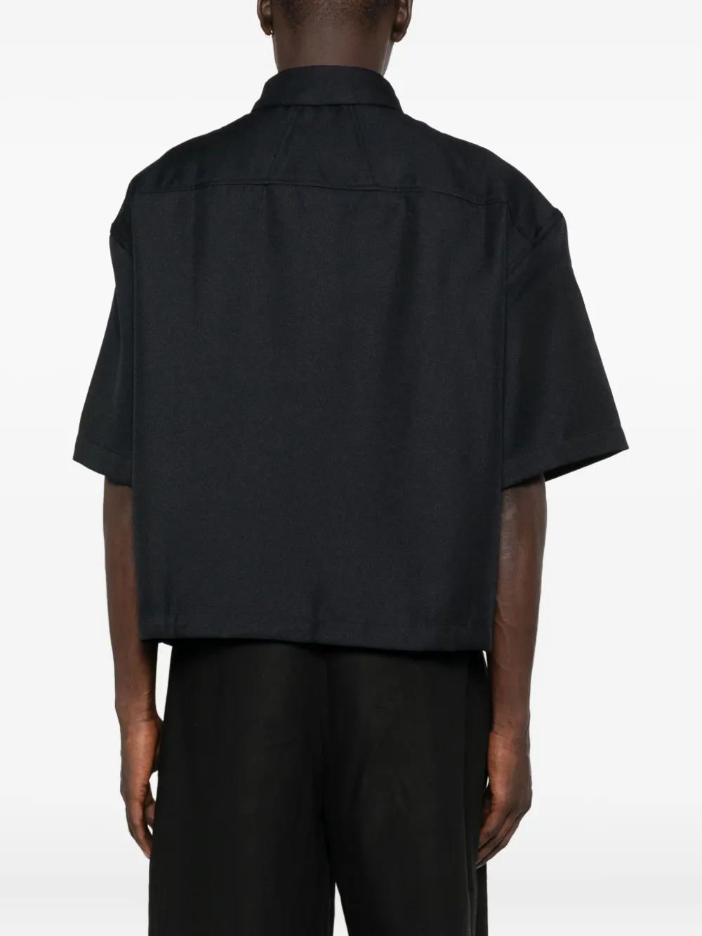 RHUDE logo-print shirt Zwart