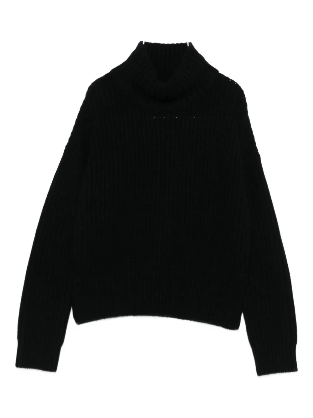 Lisa Yang turtleneck ribbed jumper | Black | Image 1