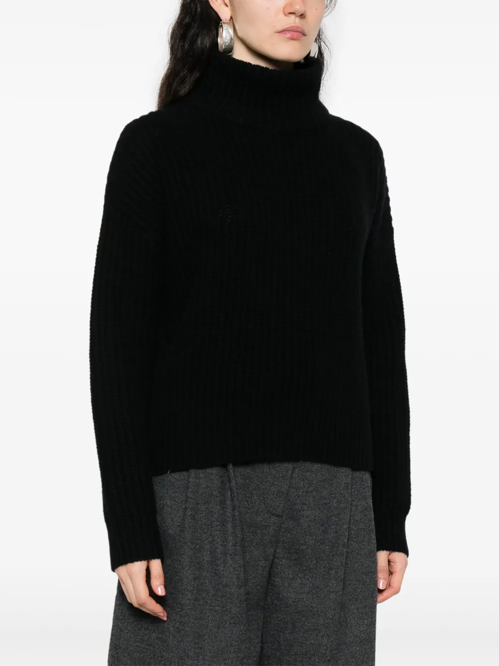 Turtleneck Ribbed Jumper