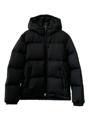 GUCCI黒のキルティングダウンジャケット 23AW NEW】GUCCI_men / GGジャカード ナイロン パデッドコート