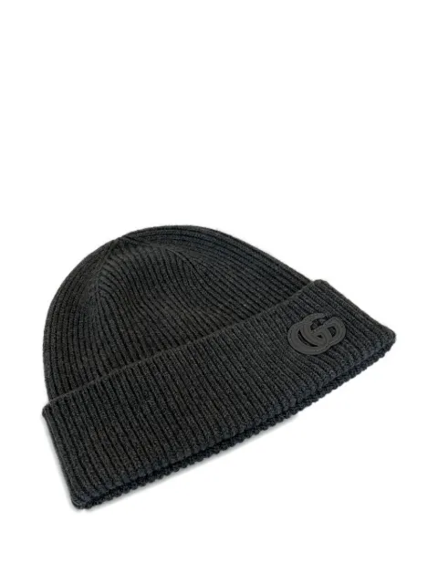 Gucci ribbed logo beanie