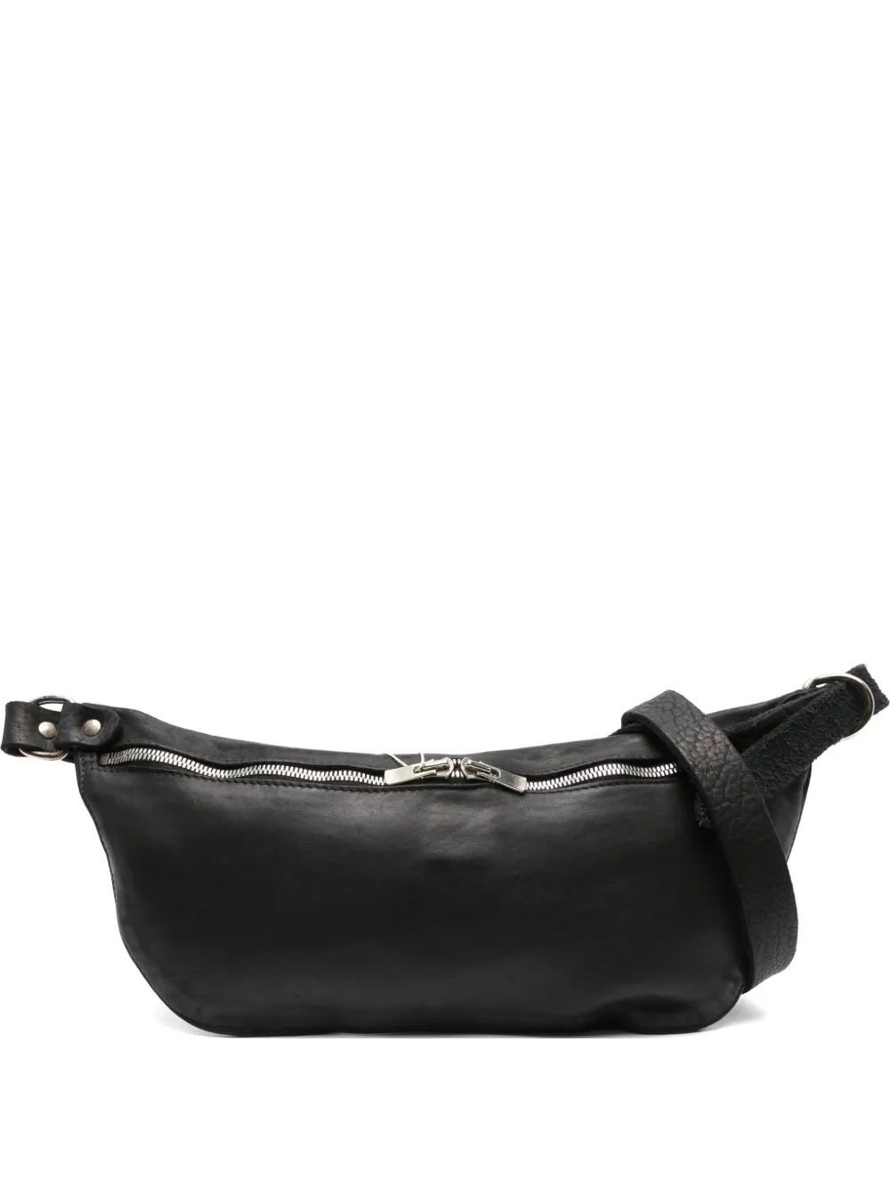Guidi Zip-fastening Curved Tote Bag In Black