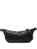 Guidi zip-fastening curved tote bag - Black
