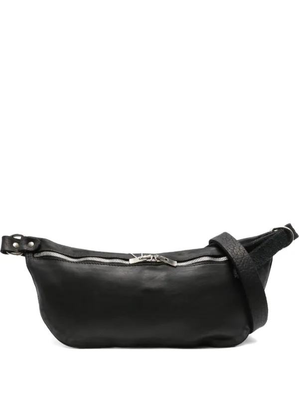バッグ GUIDI HOBO BAG BLACK GUIDI HOBO BAG BLACK Guidi zip-fastening Curved Tote Bag | Black