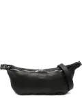 Guidi zip-fastening curved tote bag - Black