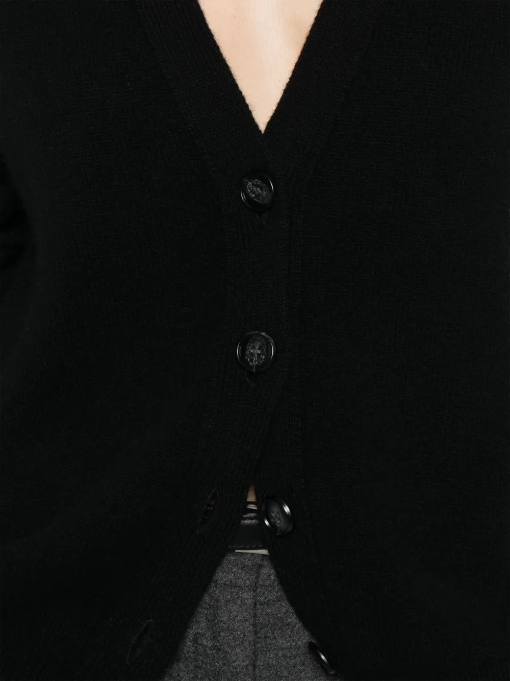 Lisa Yang Kasjmier vest Zwart