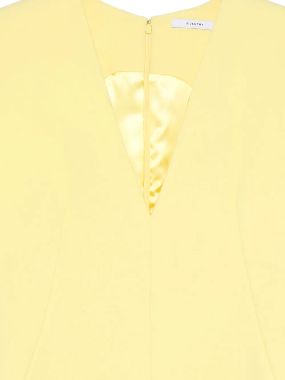 Givenchy Jurk met V-hals en split Geel