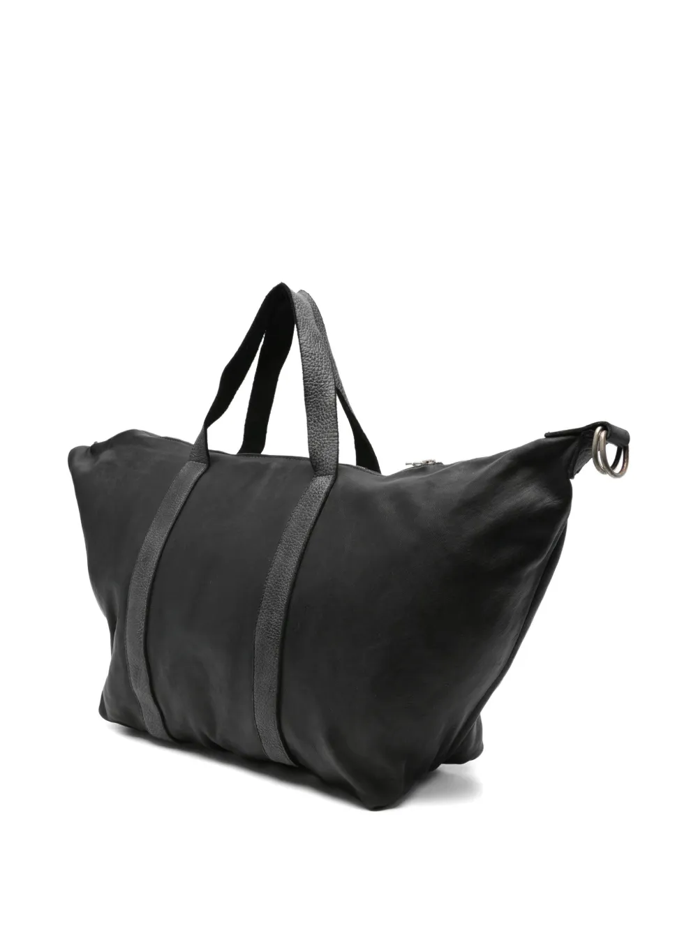 Guidi Leather Tote Bag In Black