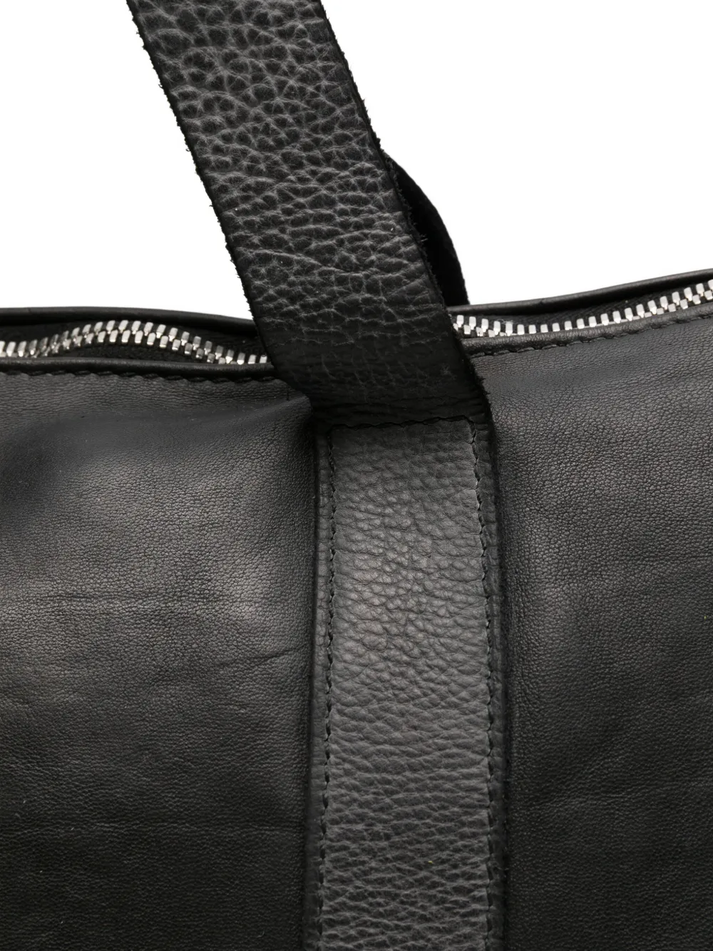 Guidi Leather Tote Bag In Black