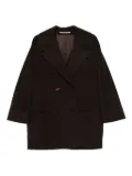 Tagliatore double-breasted patch-pocket coat - Brown