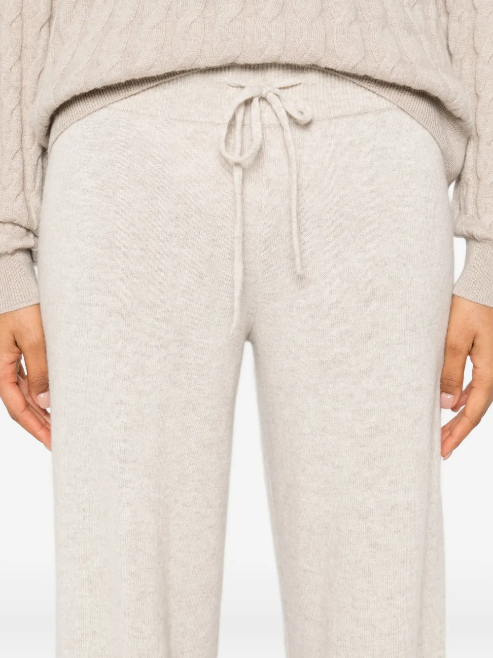Lisa Yang elasticated-waist trousers Beige