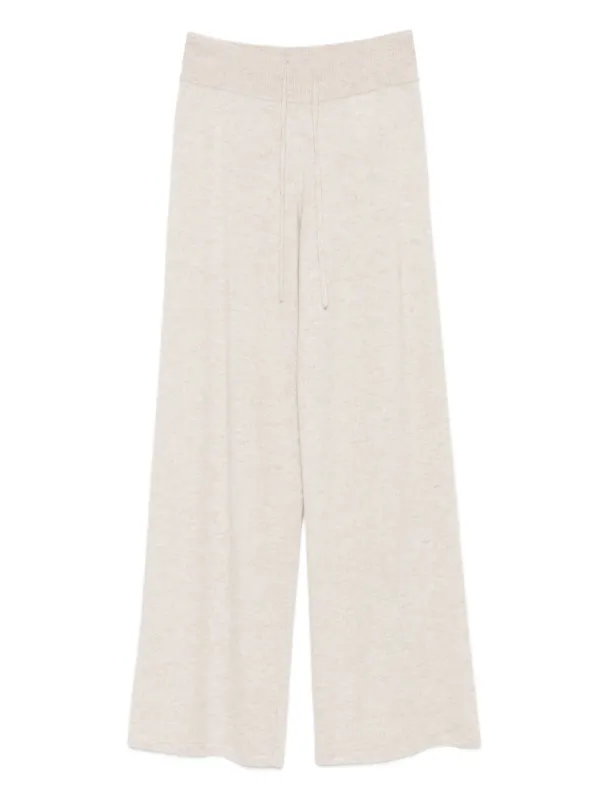 Lisa Yang Elasticated-waist Trousers in Neutrals