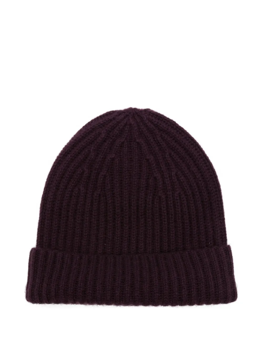 Lisa Yang ribbed cashmere beanie Paars