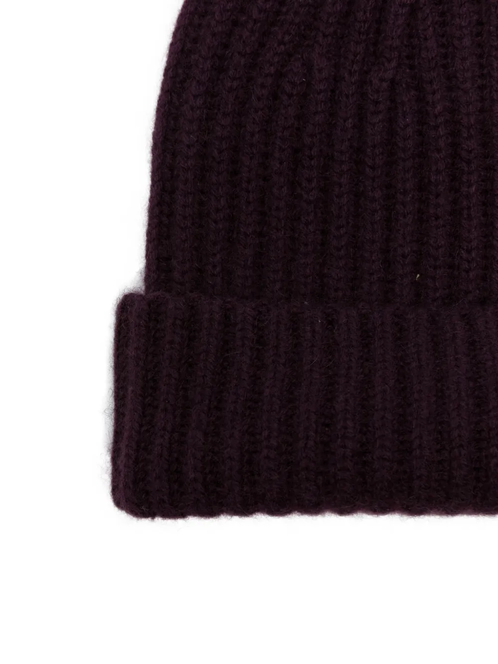 Lisa Yang ribbed cashmere beanie Paars
