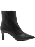 Unisa 70mm pointed-toe zipped ankle boots - Black