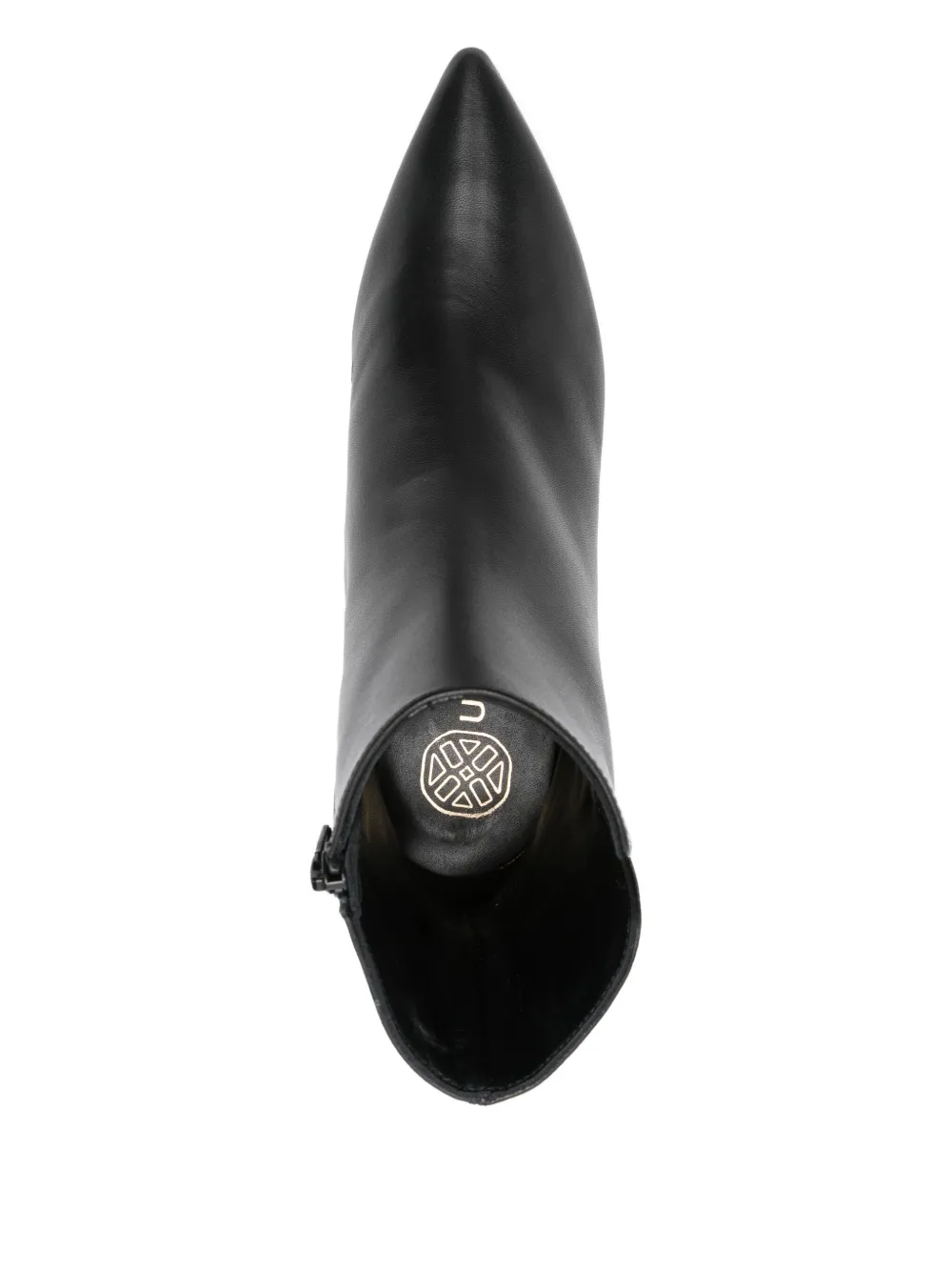 Unisa 70mm Pointed-toe Zipped Ankle Boots In Black